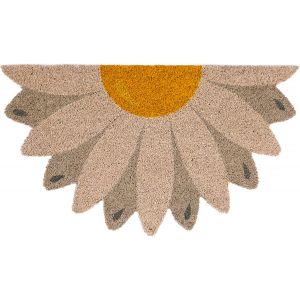 Subzonal-Fisura - Tapis D'entr&eacute;e En Forme. Paillasson En Noix De Coco Avec Support Antid&eacute;rapant En Pvc. Dimensions : 70 X 40 Cm. (P&acirc;querette, Blanc) - Neuf