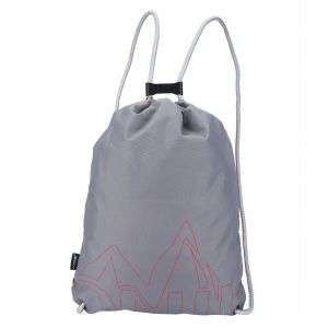 Sac A Dos Etanche Avec Cordon De Serrage Pour Randonnee, Voyage, Sports De Plein Air (Orange Et Gris) - Neuf