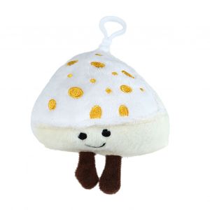 Porte-Cles En Peluche Avec Pendentif En Forme De Poupee Fromage, Mignon Et Entierement Rembourre, Fournitures Decoratives, Blanc - Neuf