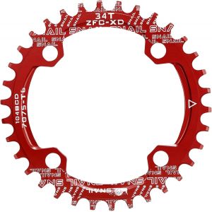 Couronnes 32/34/36/38t Plateau Bcd 104mm De Large Plateau De Chaîne Étroit Pédalier Pour Vélo De Route,Vtt,Bmx Vtt Pièces De Service De Vélo.[B1035] - Neuf