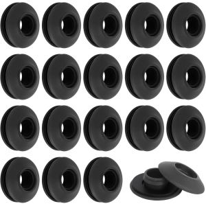 Mevronisshop-Illets En Plastique Pour B&acirc;che, 50 Pi&egrave;ces ?Illet De B&acirc;che Auto Bloquants En Plastique Pour B&acirc;ches Rideaux Tentes Noir(28 X 28 X 12 Mm) - Neuf