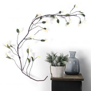 Hjlian Guirlande De Fleurs Artificielles En Soie, Guirlande De Vigne Suspendue En Rotin, Decoration De Mariage Pour La Maison (#1) - Neuf