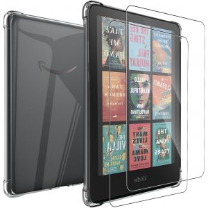 GUOP-Coque Pour Kindle Paperwhite 12E Génération 2024 Et Kindle Colorsoft Signature Edition+Verre Trempé,Anti-Rayures Tpu Flexible Transparent Avec Coin Renforcé,Antichoc Étui De Protection - Neuf