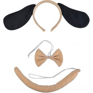 Enfants Souris Dalmatien Chiot Chien Bandeau Oreilles Queue Halloween Robe Costume - Neuf