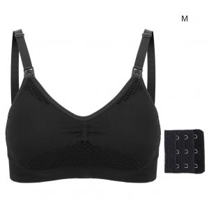 Soutien-Gorge D'allaitement Sans Coutures, Bonnets Fins, Sans Armatures, Pour Tire-Lait, Noir, Taille M - Neuf
