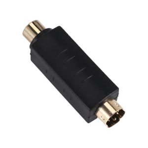 Adaptateur vid&eacute;o composite S-Vid&eacute;o m&acirc;le &agrave; femelle,convertisseur de prise d'adaptateur Mini Din 4 broches - Neuf