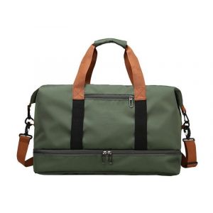 Sac de voyage avec compartiment &agrave; chaussures - Vert - Sac de sport et de gym grande capacit&eacute; - Neuf