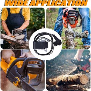 SUBZONAL-Bobine d'Allumage Module pour Dolmar PS-460 PS-500 PS-510 PS-4600S Remplacement Tron&ccedil;onneuse 181143204,Bobine d'Allumage Tron&ccedil;onneuse Accessoires Pi&egrave;ces avec Bougie d'Allumage - Neuf