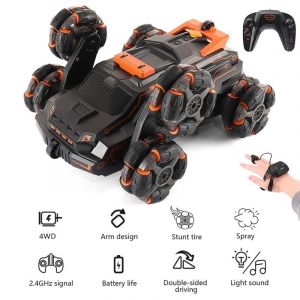 Voiture T&eacute;l&eacute;command&eacute;e 6 Roues Drift Avec Lumi&egrave;res Et Effets Sp&eacute;ciaux YONIS - Neuf