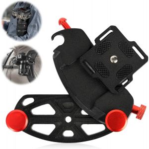 Clip De Support De Caméra Sac à Dos, Clip De Ceinture De Montage à Dégagement Rapide Avec Vis 1/4, Sangle Sac à Dos Camera Sport Clamp Compatible, Pour Caméra D'action Gopro Insta360 Dji.[F169] - Neuf