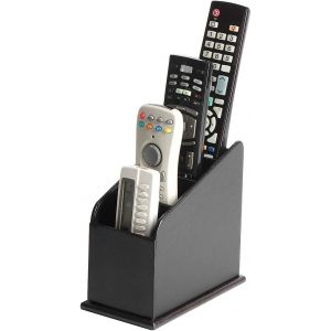 lbgwp60-Jackcubedesign Rangement Pour Télécommandes Jackcubedesign En Cuir Noir Avec 4 Compartiments(Noir) - Mk292A - Neuf