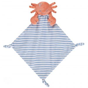 Doudou crabe Orchestra My first collection peluche beach party jouet b&eacute;b&eacute; mouchoir ray&eacute; tout doux envoi rapide ! - Neuf