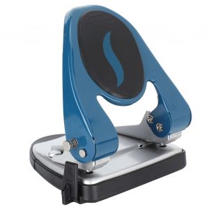 Perforatrice manuelle, fournitures de bureau robustes et economiques, 30 feuilles, bleu - Neuf