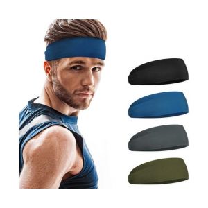 Bandeaux De Performance Pour Hommes (Lot De 4) &iquest; Bandeaux Anti-Transpiration Pour La Salle De Sport, La Course &Agrave; Pied, Le Sport Et L'entra&icirc;nement &iquest; Confortables Et L&eacute;gers - Neuf