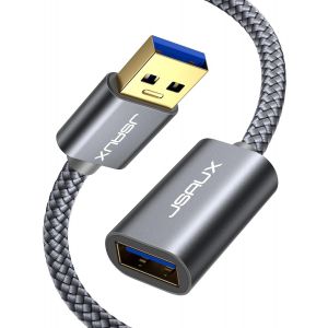 C&acirc;ble Rallonge Usb 3.0 C&acirc;ble Extension Usb 3.0 M&acirc;le A Vers Femelle A 5Gbps Compatible Avec Cl&eacute; Usb, Hub Usb, Disque Dur Externe, Clavier, Souris, Imprimante Webcam-2M[Z1726] - Neuf