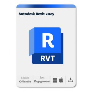 Autodesk Revit 2025 - 1 An / Licence Officielle En Fran&ccedil;ais - Windows/Mac - Version T&eacute;l&eacute;chargement - Neuf