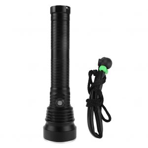 Hjlian Lampe De Poche Led D'exterieur Pour Plongee, Haute Luminosite, Etanche Jusqu'a 80 M, Noire - Neuf
