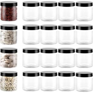 20 Pot Hermetique Alimentaire-Pot De Rangement Cuisine,Pot De Conservation,Boîtes De Rangement Transparentes De 180 Ml-Pot Hermétique Alimentaire Pour La Cuisine À La Maison,Les Confiseries - Neuf