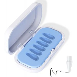 Bo&icirc;te De Rangement pour Stylets, Pointes De Rechange pour Stylets Tr&egrave;s Sensibles, pour Apple Pencil Pro/2e G&eacute;n&eacute;ration/1re G&eacute;n&eacute;ration/USB c (Bleu) - Neuf