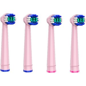 Kalanka-Brossettes Pour Brosse &Agrave; Dent &Eacute;lectrique Pour Y06w Y10w, Pack De 4 Unit&eacute;s, T&ecirc;tes De Brosse &Agrave; Dent &Eacute;lectrique, Rose - Neuf