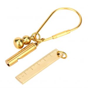 Sifflet En Laiton, Regle, Porte-Cles, Gourde, Kit D'outils De Survie D'urgence Pour Camping En Plein Air - Neuf