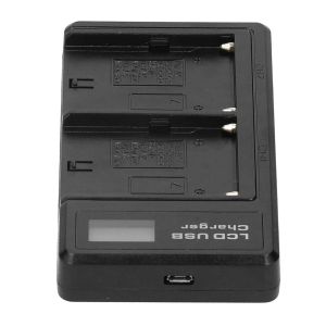 ChenQuanSarl-Chargeur De Batterie Au Lithium Double Charge, Chargeur De Batterie À Écran Lcd, Base De Chargement Usb, Mainteneur De Chargeur De Batterie, Chargeur De Batterie Pour Np-F550 - Neuf