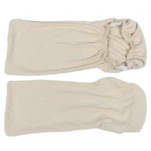 HJLIAN Housse de protection de chaise de couleur unie pour restaurant, banquet, mariage (jaune clair) - Neuf