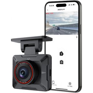 Dashcam Voiture,Cam&eacute;ra Voiture 1080P WiFi, Mini Cam&eacute;ra Avant avec Application,G-Capteur, WDR, 24H Mode Parking, Enregistrement en Boucle,Camera Voiture Grand Angle de 140&deg; - Neuf