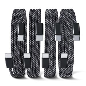 KALANKA-Cable USB C vers USB C Charge Rapide - [0.5M+1M+1M+2M] 60W PD Cordon USBC vers USBC C&acirc;ble USB Type C to C 3A Nylon Tress&eacute; Compatible avec iPhone 16 15 Pro Max Samsung S25 S24 iPad MacBook Pro - Neuf