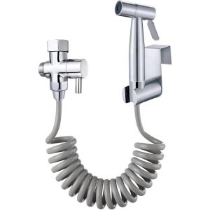 JGD-Pulv&eacute;risateur de bidet &agrave; main pour toilettes, salle de bain et bidet avec tuyau en ABS pour lavage f&eacute;minin et animal domestique - Neuf