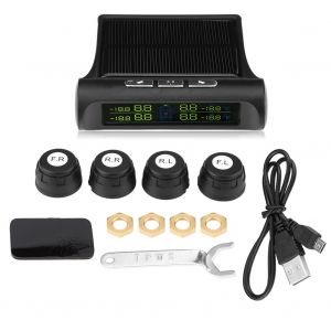 Systeme de surveillance de la pression des pneus TPMS pour voiture, capteur externe de pression des pneus, charge a energie solaire - Neuf