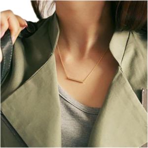 Kal-Collier De Barre Horizontale Boho Collier Ras De Cou Pendentif De Barre Collier Ras De Cou Minimaliste En Or Collier De Barre G&eacute;om&eacute;trique Collier De B&acirc;ton Cha&icirc;ne Bijoux Pour Femmes Et Filles - Neuf