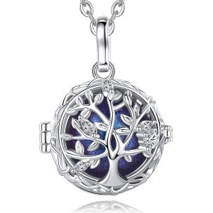 Pregnancy Bola Necklace With Sweet Melody Tree Of Life Pendant Musical Bell For Pregnant Women, 2 Chains - Neuf