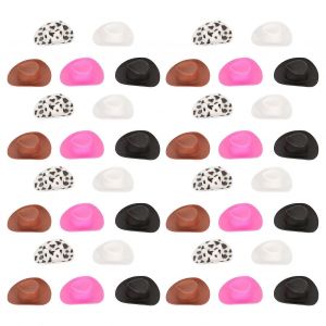 40pcs Miniature Chapeau Simulation Innovant Fabriqu&eacute; &Agrave; La Main Bricolage Mignon Chapeau De Maison De Poup&eacute;e Pour Maison De Poup&eacute;e D&eacute;cor G&acirc;teau D&eacute;cor - Neuf