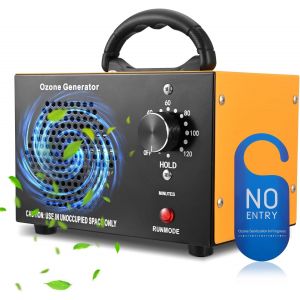 CHECARZHN--NO1-Générateur D'Ozone 60 000 Mg/H, Purificateur D'Air Domestique, Machine À Ozone Professionnelle Avec Minuterie, Ozon ur O3, Purificateur D'Ozone, Pour Garages, Voitures, Sous-Sols(Orang - Neuf