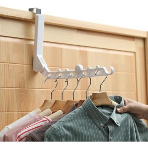 Mevronisshop-Cintre De Voyage,Porte Manteau Pour Porte,Cintre Gain De Place,Porte V&ecirc;tements &Eacute;tendoir &Agrave; Linge Mural R&eacute;tractable Avec Crochets,Pour Le Camping De Vacances,L'int&eacute;rieur, L'h&ocirc;tel,L'ext&eacute;rie - Neuf