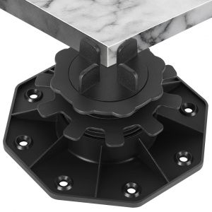 20pcs Plots r&eacute;glables 35-65mm Plot pour dalle r&eacute;glable Pour pierre et carrelage Noir - Neuf