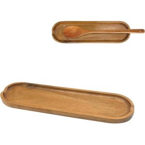Kalanka-Repose Cuill&egrave;re Cuisine, Lisse Longue Porte Cuillere Cuisine En Bois Porte-Ustensiles Cuisine Pour Spatule Cuill&egrave;re Pince - Neuf