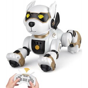 Chien Robot Enfants Controle A Distance Interaction Vocale Et Tactile Spectacle Imitation Chien Robot Programmable Capteur Gestes Chant Danse Parole Robot Chien Intelligent Cadeau Garcons - Neuf