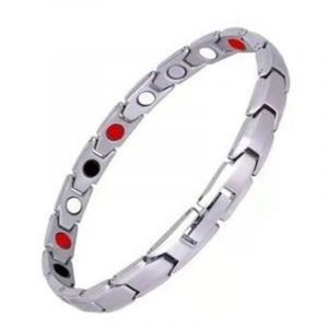 Drainage Lymphatique Bracelet Magn&eacute;tique Bracelet Minceur Th&eacute;rapeutique Favorise Le Sang (1 Pcs, Argent) - Neuf