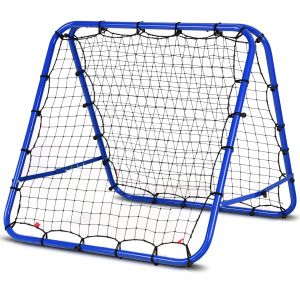 Filet De Rebond Pliable Pour Entra&icirc;nement De Football 85 X 85 Cm Angles R&eacute;glables Robuste Et L&eacute;ger En Acier Bleu Helloshop26 20_0018909 - Neuf
