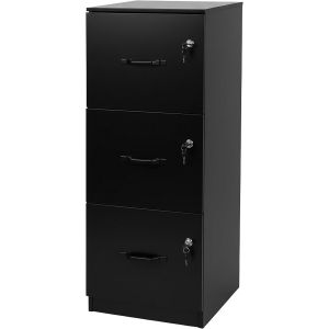 SUBZONAL-Armoire &agrave; dossiers Suspendus, 3 tiroirs verrouillables, 103&times;40&times;40 cm, Noir - Neuf