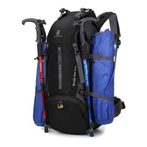 Sac a dos d'exterieur pour homme et femme, capacite de 60 L, etanche, pour randonnee, cyclisme, sport, noir - Neuf