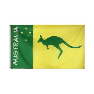 Flagnshow 90x150cm 3x5ft Australie Drapeaux Et Bannières Symbole National Australien Boxe Kangourou Drapeau Pour La Décoration Des Chambres - Neuf