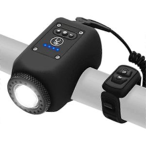 Ensemble D'éclairage Et De Klaxon De Vélo 2en1 Pour La Conduite De Nuit,Accessoires De Lampe De Poche Pour Le Cyclisme De Nuit,4 Modes D'éclairage - Neuf