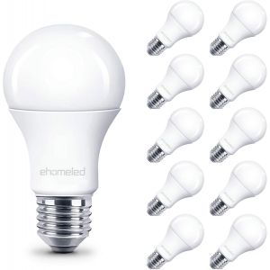 Kalanka-Ampoule Led E27 Blanc Neutre 4000k, 5.9w Equivalent 60w, Ampoules Led A60 Culot Edison &iquest;&iquest; Vis, 806lm, &iquest;&iquest;Conomie D'&iquest;&iquest;Nergie &iquest;&iquest; Angle De Faisceau 280&iexcl;&Atilde;,Non Dimmable, Lot De 10 - Neuf