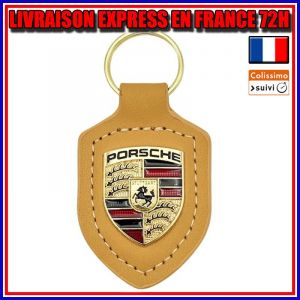 Un joli porte-clés Pour PORSCHE NOIR - Neuf