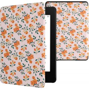 Etui Compatible Avec Kindle Paperwhite 11e Génération - Étui À Rabat Magnétique Tablette Ereader Similicuir Pour Kindle Paperwhite - Jaune-Vert-Beige[Cla9300716] - Neuf