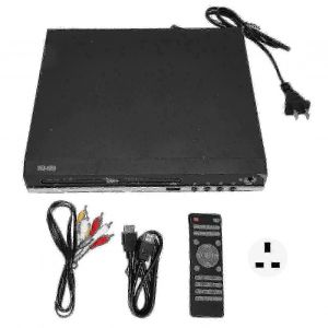 Mini lecteur DVD avec prise en charge 1080p,HDMI,port USB,sortie Av et t&eacute;l&eacute;commande - Neuf
