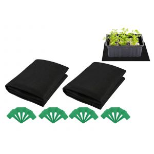 Lot de 2 tapis capillaires auto-arrosants de 120 x 100 cm pour plantes - Neuf
